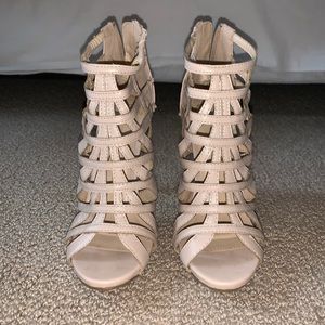 Tan Strappy Heels!